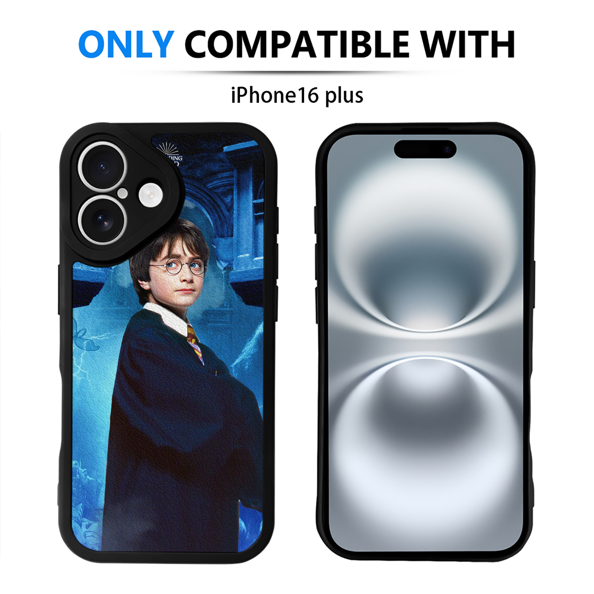 （画像用） Harry Potter ハリー・ポッターシリーズ 【iPhone 16シリーズ対応】シリコンスマホケース（レザー調） 材質：シリコン